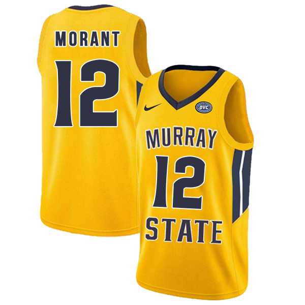 Murray State Racers 12 Ja Morant Yellow College Basketball Jersey Dzhi,We sell and wholesale Murray State Racers 12 Ja Morant Yellow College Basketball Jersey Dzhi on line form chian!